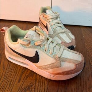 Nike Kids Cream and Tan Sneakers